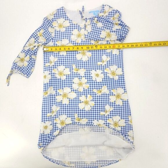 Draper James SCAD Cherokee Rose Gingham Shift Dress Size 8 Floral Preppy Summer - Picture 6 of 10